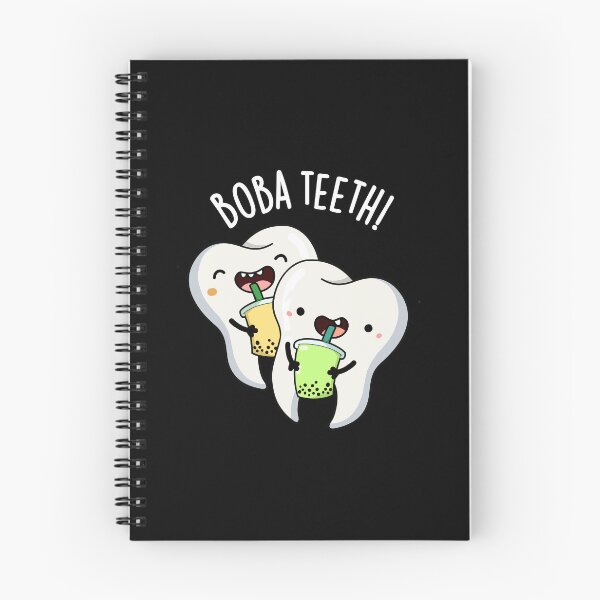 Item preview, Boba Teeth Funny Boba Tea Pun (Dark BG) designed and sold by punnybone.