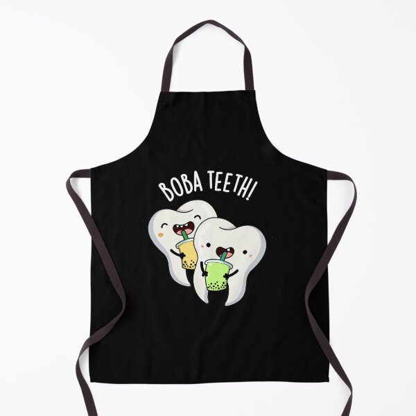 Item preview, Boba Teeth Funny Boba Tea Pun (Dark BG) designed and sold by punnybone.