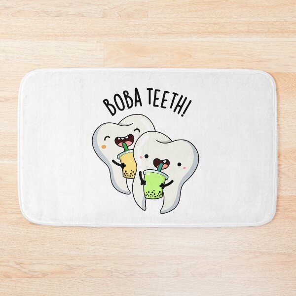 Item preview, Boba Teeth Funny Boba Tea Pun  designed and sold by punnybone.