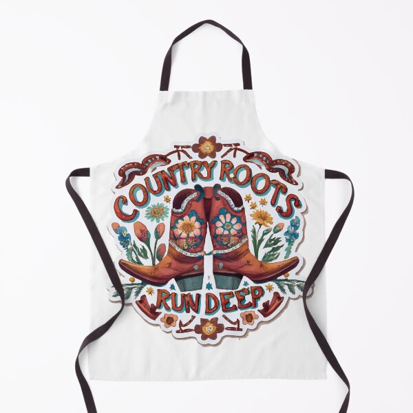 Item preview, Country Roots Run Deep - Cowboy Boots & Wildflowers Watercolor Design designed and sold by NiftyWrx.