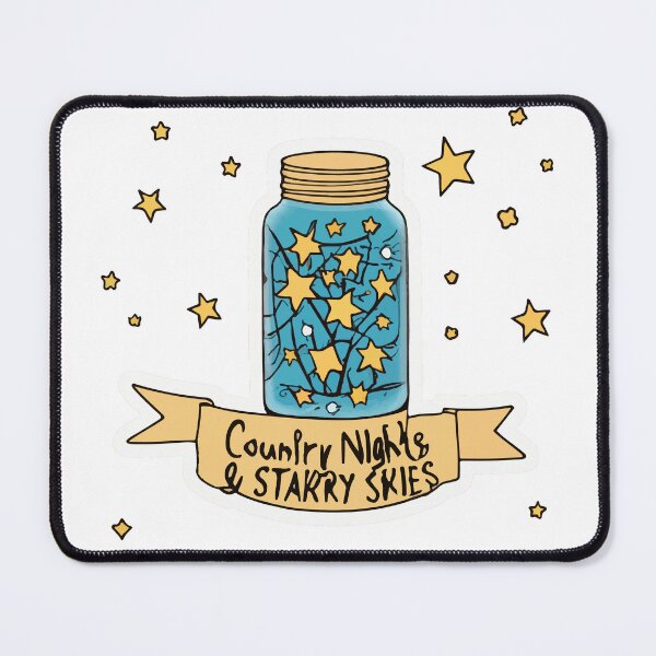 Item preview, Country Nights & Starry Skies Mason Jar Fireflies designed and sold by NiftyWrx.