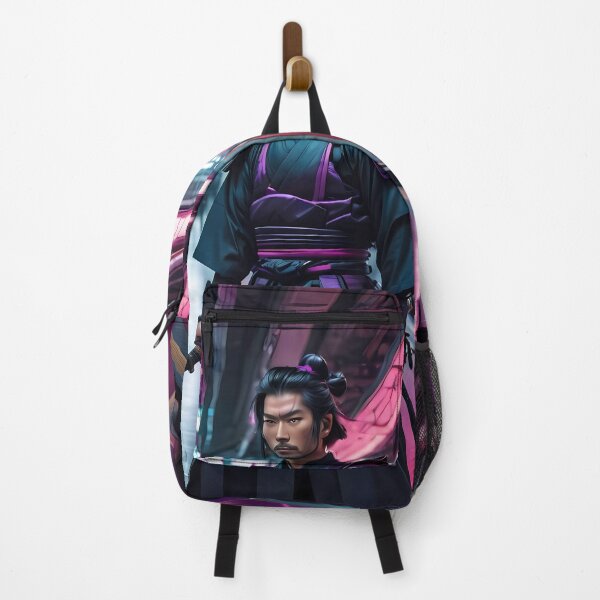 Item preview, Samurai in Cyberpunk Train Station designed and sold by Marcicev-Bojan.