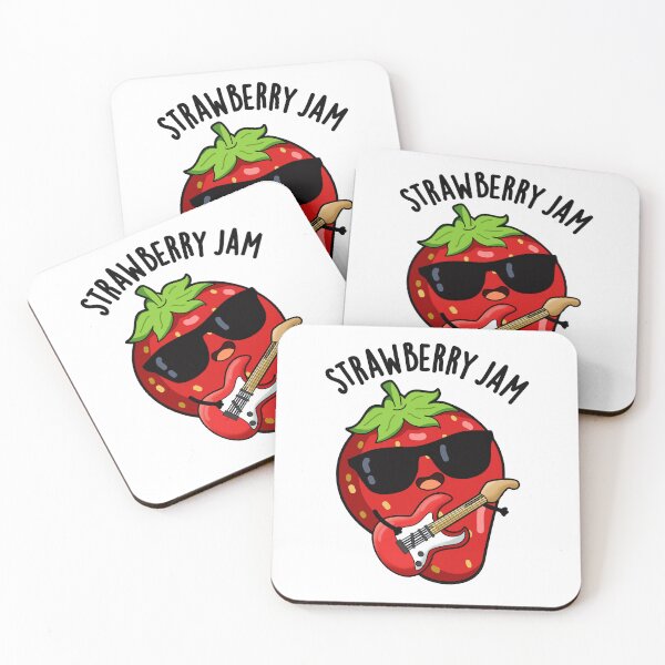 Item preview, Strawberry Jam Funny Fruit Pun  designed and sold by punnybone.