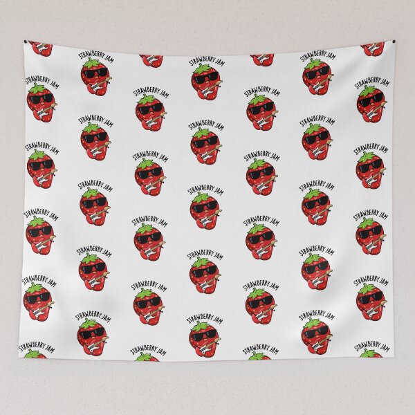 Item preview, Strawberry Jam Funny Fruit Pun  designed and sold by punnybone.