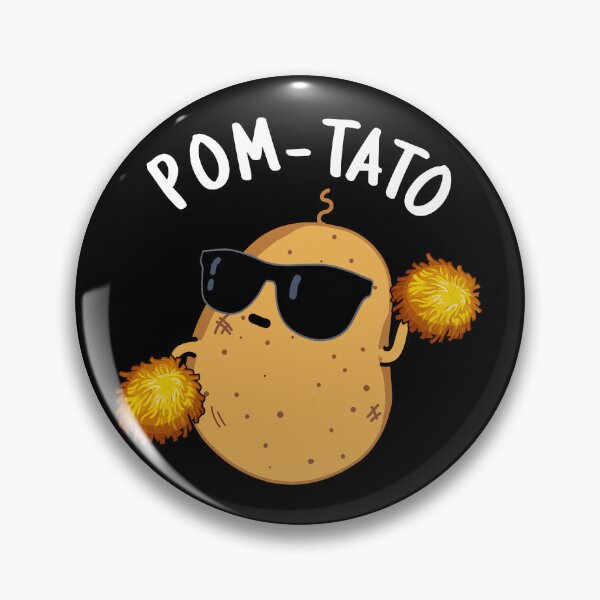 Item preview, Pom-tato Funny Potato Pun (Dark BG) designed and sold by punnybone.