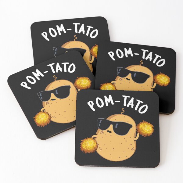 Item preview, Pom-tato Funny Potato Pun (Dark BG) designed and sold by punnybone.