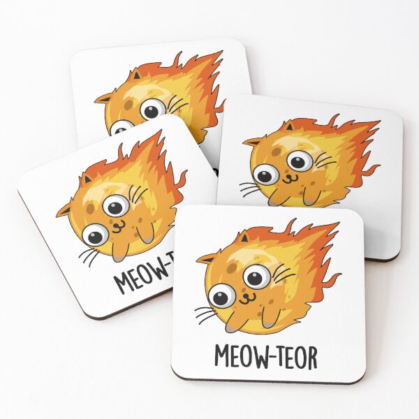 Item preview, Meow-teor Funny Meteor Pun  designed and sold by punnybone.