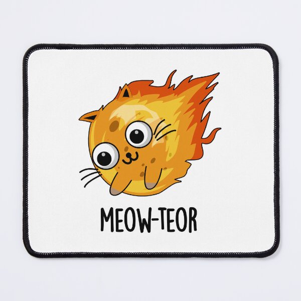 Item preview, Meow-teor Funny Meteor Pun  designed and sold by punnybone.