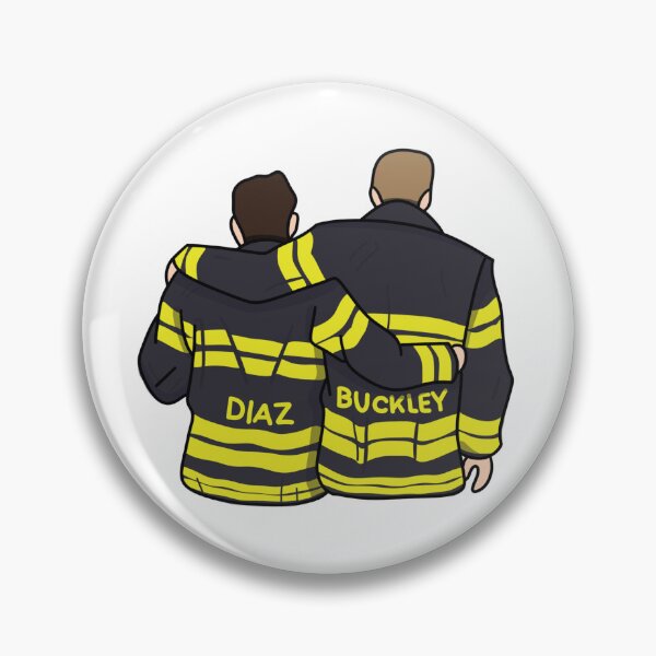Item preview, Evan Buckley and Eddie Diaz from behind designed and sold by AnnesCreatives.
