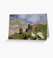 Alpine Beasts Greeting Card