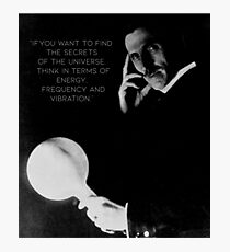 Nikola tesla Quote Photographic Print