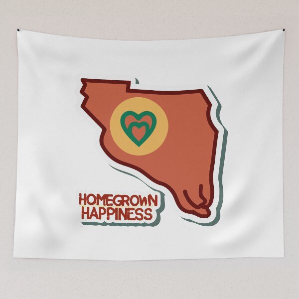 Item preview, Homegrown Happiness State Love Silhouette designed and sold by NiftyWrx.