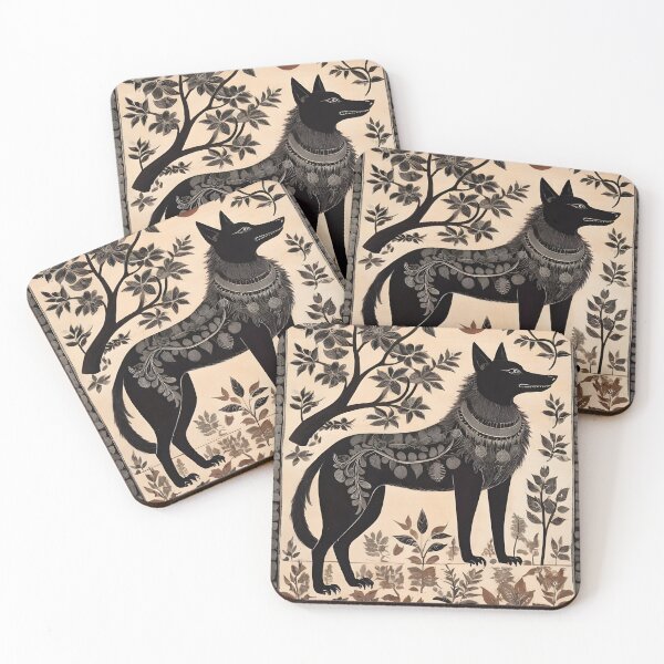 Item preview, Mythical Black Wolf designed and sold by WANBASTEN.