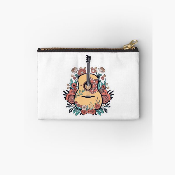 Item preview, Bohemian Acoustic Guitar and Blooming Flowers Design designed and sold by NiftyWrx.