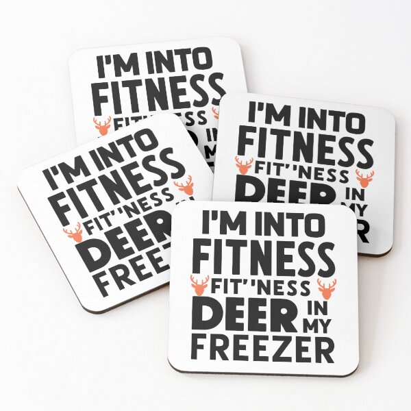 Item preview, I'm Into Fitness Fit'Ness Deer In My Freezer - Quote T-Shirt Idea designed and sold by Zibis09.