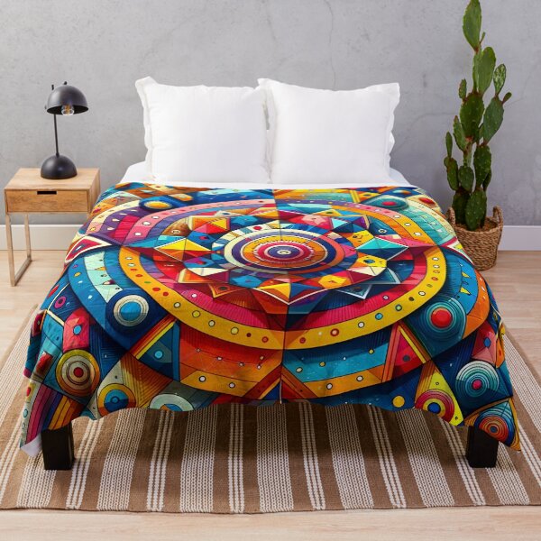 Item preview, Abstract Geometric Cosmos Tapestry designed and sold by PillowTalkyZone.