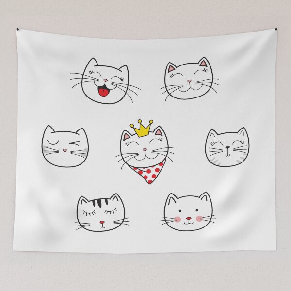 Item preview, Seamless cute cats designed and sold by Faissal Thomass.