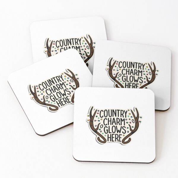 Item preview, Enchanted Antlers and Fairy Lights - Country Charm Quote designed and sold by NiftyWrx.