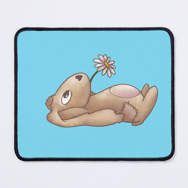 Item preview, BunnyBear relaxing and taking a cozy break fith a flower designed and sold by AlexandraGregor.
