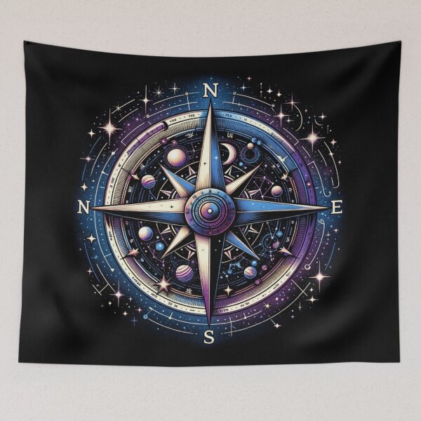 Item preview, Celestial Compass Starry Night  designed and sold by GracePaigePlaza.