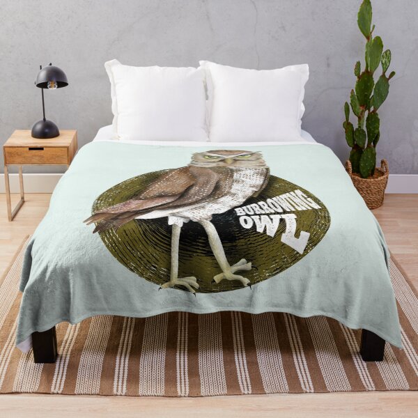 Item preview, Burrowing Owl outside its burrow designed and sold by piedaydesigns.