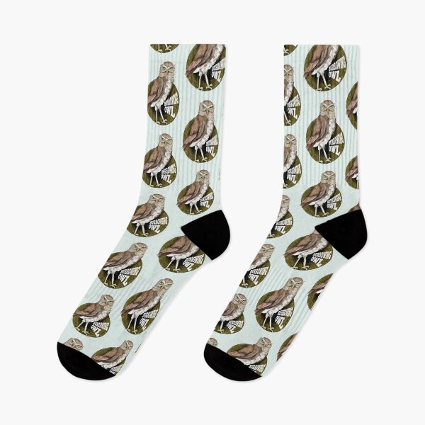 Item preview, Burrowing Owl outside its burrow designed and sold by piedaydesigns.