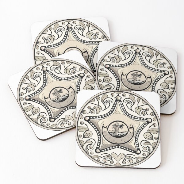 Item preview, Classic Engraved Sheriff Badge - Western Authority Emblem designed and sold by NiftyWrx.