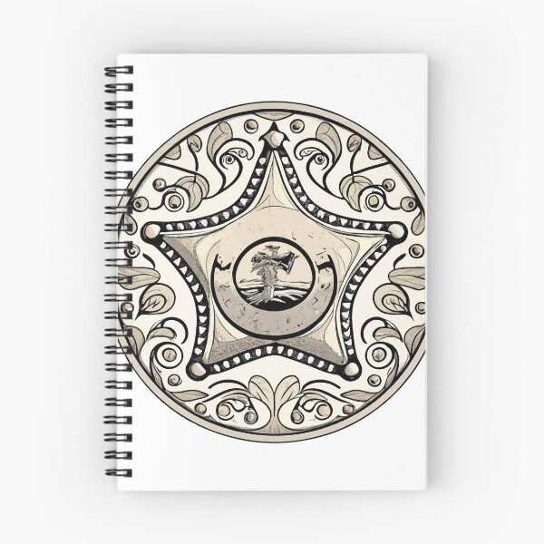 Item preview, Classic Engraved Sheriff Badge - Western Authority Emblem designed and sold by NiftyWrx.