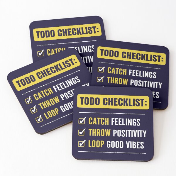 Item preview, Todo checklist: catch, throw, loop designed and sold by Code  Monkeys.
