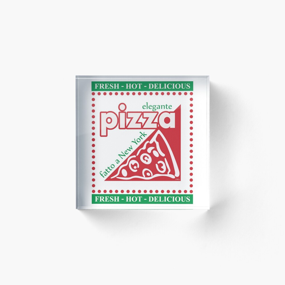 Hot Delicious New York Pizza Box Photographic Print for Sale by