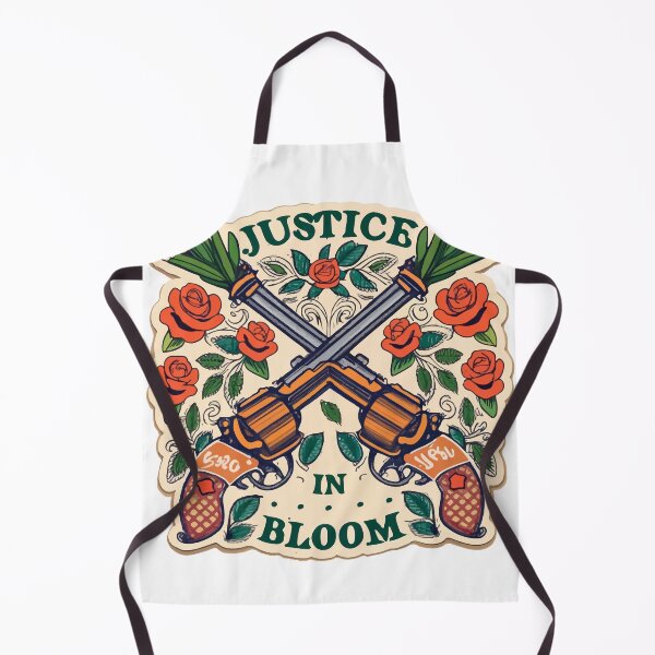 Item preview, Justice in Bloom - Retro Revolvers and Roses Design designed and sold by NiftyWrx.