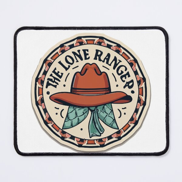 Item preview, Lone Ranger - Hand-Drawn Cowboy Hat & Bandanna Sketch designed and sold by NiftyWrx.