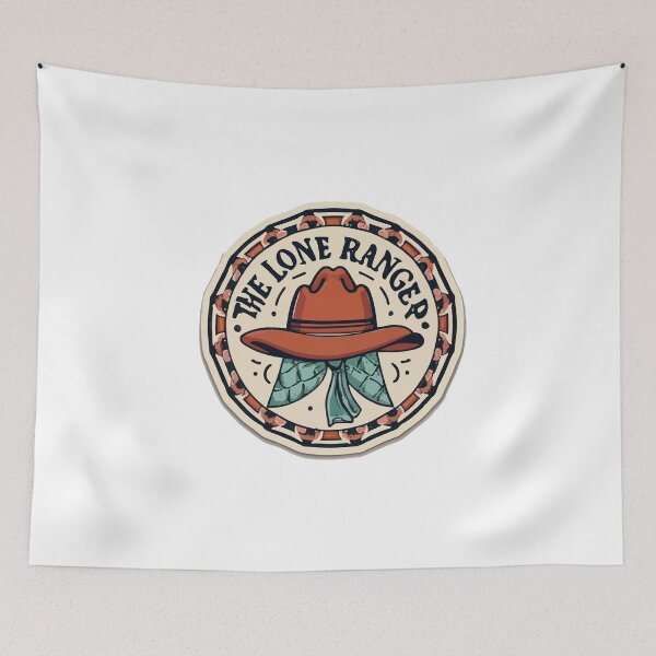 Item preview, Lone Ranger - Hand-Drawn Cowboy Hat & Bandanna Sketch designed and sold by NiftyWrx.