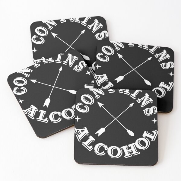 Item preview, Funny Drinking Logo Contains Alcohol designed and sold by ColuJacobi.