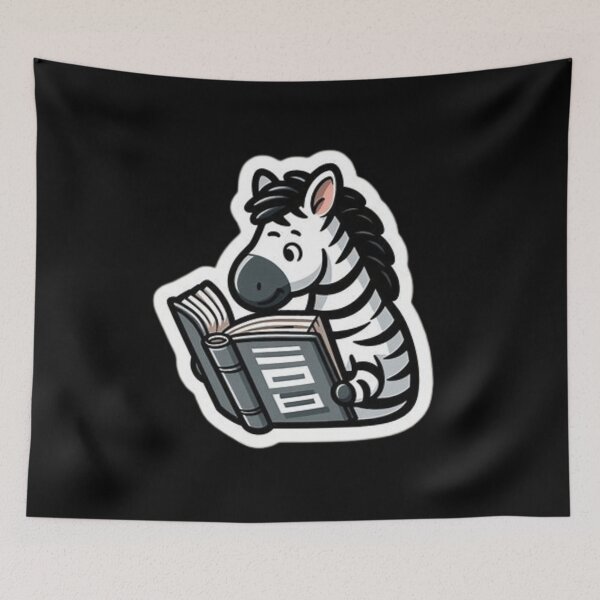 Item preview, Cute zebra reading  designed and sold by Culmika.