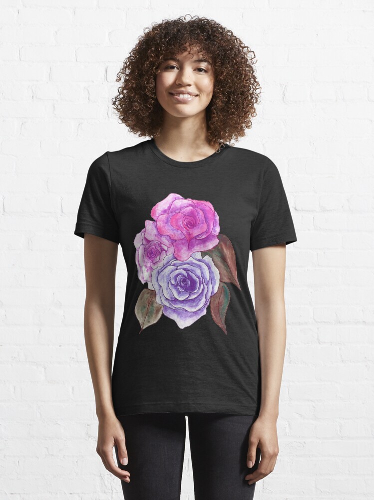 "Purple and Blue Roses" Tshirt for Sale by DeLislesRT Redbubble