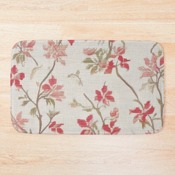 Item preview,  Red Floral Linen Texture Art Classic Pattern designed and sold by Tamas Das.