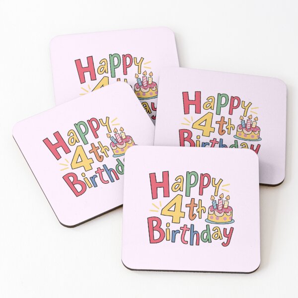 Item preview, Happy 4th Birthday designed and sold by Itsheartshop.