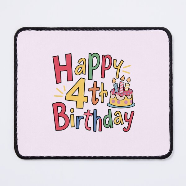 Item preview, Happy 4th Birthday designed and sold by Itsheartshop.