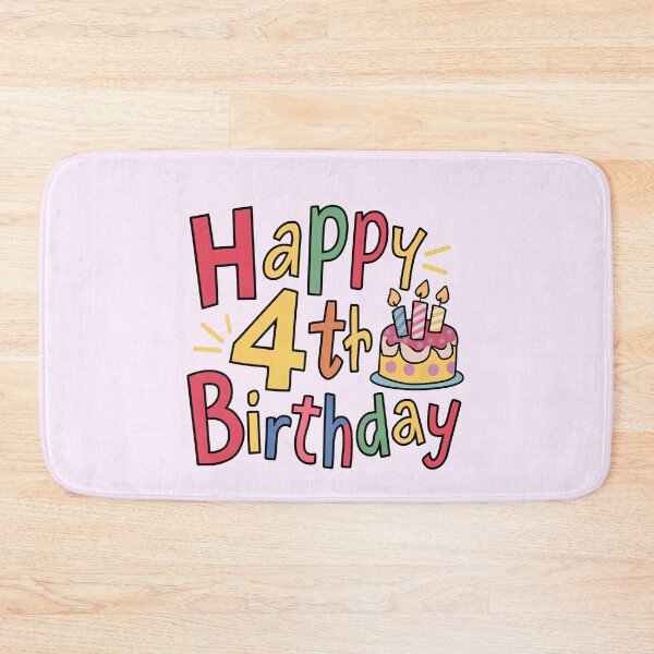 Item preview, Happy 4th Birthday designed and sold by Itsheartshop.