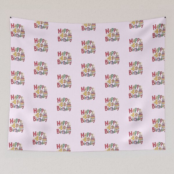 Item preview, Happy 4th Birthday designed and sold by Itsheartshop.