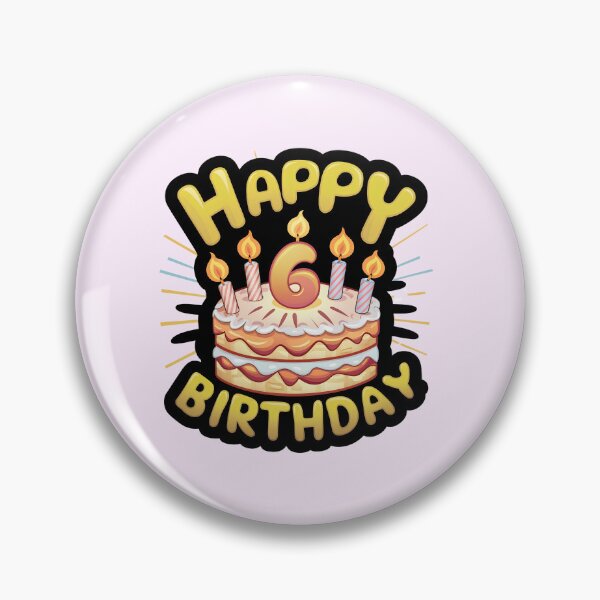 Item preview, Happy 6th Birthday designed and sold by Itsheartshop.