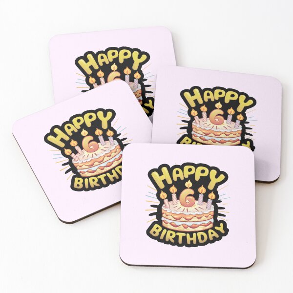 Item preview, Happy 6th Birthday designed and sold by Itsheartshop.
