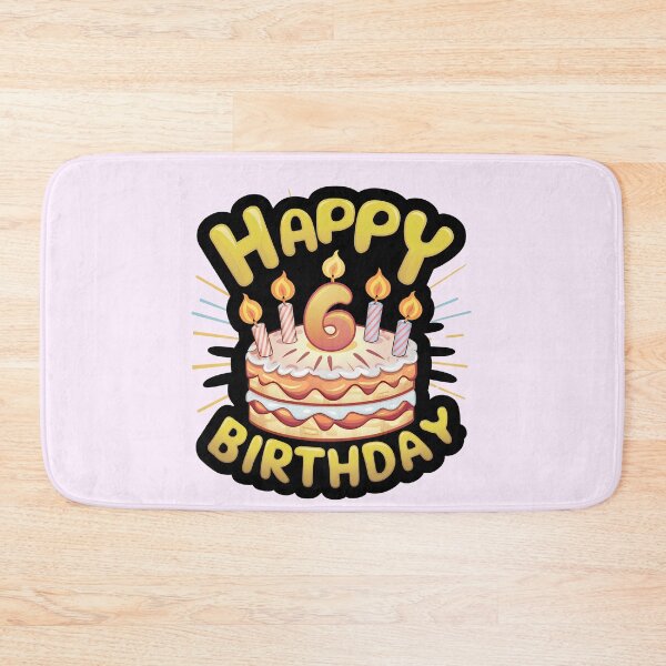 Item preview, Happy 6th Birthday designed and sold by Itsheartshop.