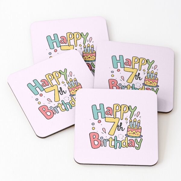 Item preview, Happy 7th Birthday designed and sold by Itsheartshop.