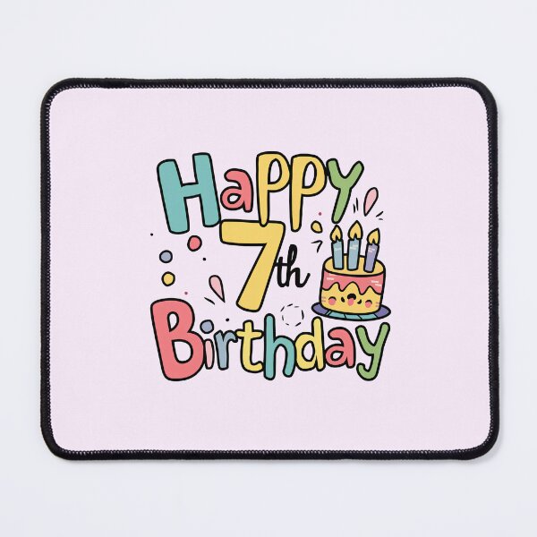 Item preview, Happy 7th Birthday designed and sold by Itsheartshop.