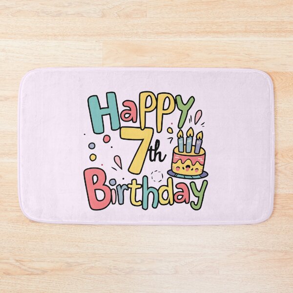 Item preview, Happy 7th Birthday designed and sold by Itsheartshop.
