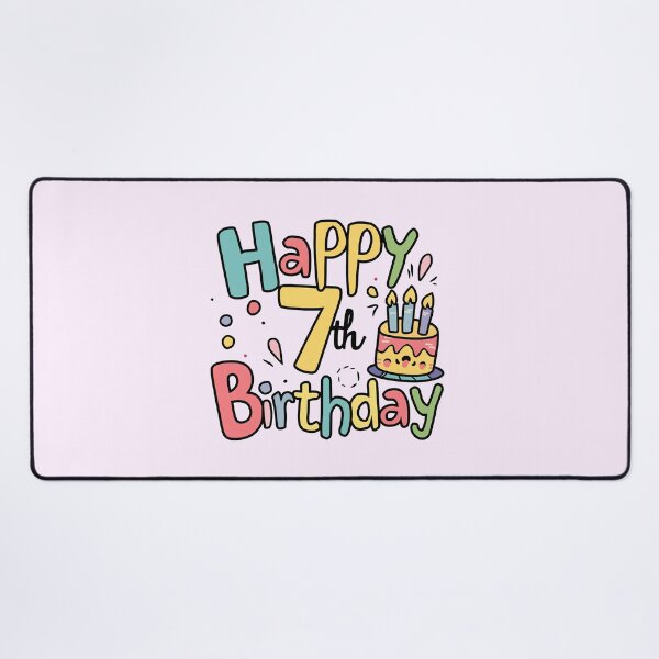 Item preview, Happy 7th Birthday designed and sold by Itsheartshop.
