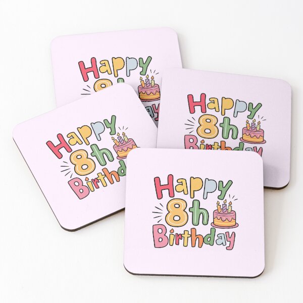 Item preview, Happy 8th Birthday designed and sold by Itsheartshop.