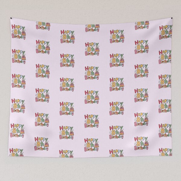 Item preview, Happy 8th Birthday designed and sold by Itsheartshop.